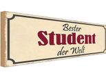 Vianmo Insegna In Legno 10X27 Cm Bester Student Der Welt