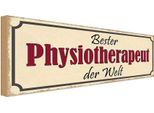 Vianmo Insegna In Legno 10X27 Cm Bester Physiotherapeut Der Welt