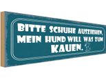 Vianmo Insegna In Legno 10X27 Cm Bitte Schuhe Ausziehen Mein Hund