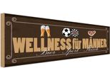 Vianmo Insegna In Legno 10X27 Cm Bier Sport Fleisch Welness Mann