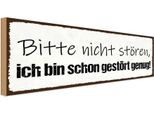Vianmo Insegna In Legno 10X27 Cm Bitte Nicht StöRen Bin Genug