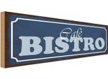 Vianmo Insegna In Legno 10X27 Cm Cafe Bistro