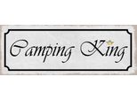 Vianmo Insegna In Legno 10X27 Cm Camping King