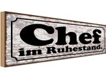 Vianmo Insegna In Legno 10X27 Cm Chef Im Ruhestand