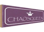 Vianmo Insegna In Legno 10X27 Cm Chaosqueen Krone KöNigin
