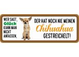 Vianmo Insegna In Legno 10X27 Cm Chihuahua Hund Gestreichelt