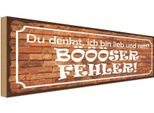 Vianmo Insegna In Legno 10X27 Cm Denkst Bin Lieb BÖÖÖSer Fehler