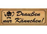Vianmo Insegna In Legno 10X27 Cm DraußEn Nur KäNnchen