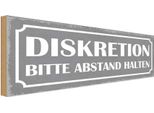 Vianmo Insegna In Legno 10X27 Cm Diskretion Bitte Abstand Halten