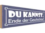 Vianmo Insegna In Legno 10X27 Cm Du Kannst Ende Der Geschichte
