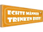 Vianmo Insegna In Legno 10X27 Cm Echte MäNner Trinken Bier