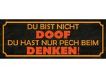 Vianmo Insegna In Legno 10X27 Cm Du Bist Nicht Doof Du Nur Pech