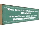 Vianmo Insegna In Legno 10X27 Cm Du Bist Nicht Nur Der Hammer
