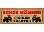 Vianmo Insegna In Legno 10X27 Cm Echte MäNner Fahren Traktor