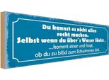 Vianmo Insegna In Legno 10X27 Cm Du Kannst Es Nicht Allen Recht