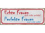 Vianmo Insegna In Legno 10X27 Cm Echte Frauen Perfekte Frauen