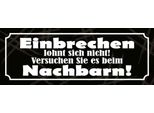 Vianmo Insegna In Legno 10X27 Cm Einbrechen Lohnt Nicht