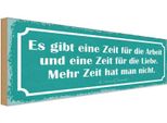 Vianmo Insegna In Legno 10X27 Cm Eine Zeit FüR Arbeit Und Liebe