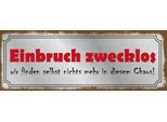 Vianmo Insegna In Legno 10X27 Cm Einbruch Zwecklos Nichts Chaos