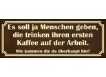 Vianmo Insegna In Legno 10X27 Cm Erster Kaffee Auf Der Arbeit