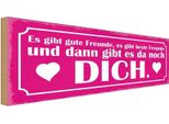 Vianmo Insegna In Legno 10X27 Cm Es Gibt Beste Freunde Und Dich