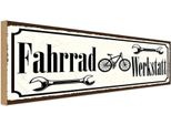 Vianmo Insegna In Legno 10X27 Cm Fahrrad Wekstatt