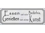 Vianmo Insegna In Legno 10X27 Cm Essen BedüRfnis GenießEn Kunst