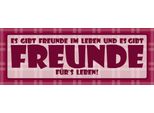 Vianmo Insegna In Legno 10X27 Cm Es Gibt Freunde Im Leben