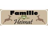 Vianmo Insegna In Legno 10X27 Cm Familie Ist Heimat