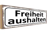 Vianmo Insegna In Legno 10X27 Cm Freiheit Aushalten