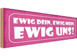 Vianmo Insegna In Legno 10X27 Cm Ewig Dein Ewig Mein Ewig Uns
