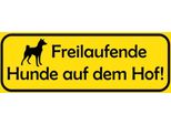 Vianmo Insegna In Legno 10X27 Cm Freilaufende Hunde Auf Dem Hof