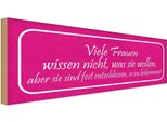 Vianmo Insegna In Legno 10X27 Cm Frauen Wissen Nicht Was Wollen