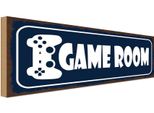 Vianmo Insegna In Legno 10X27 Cm Game Room