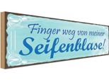 Vianmo Insegna In Legno 10X27 Cm Finger Weg Von Seifenblase