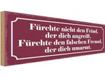 Vianmo Insegna In Legno 10X27 Cm FüRchte Nicht Den Feind Der