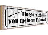 Vianmo Insegna In Legno 10X27 Cm Finger Weg Von Meinem Fahrrad