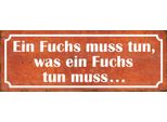 Vianmo Insegna In Legno 10X27 Cm Fuchs Muss Tun Was Tun Muss
