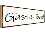 Vianmo Insegna In Legno 10X27 Cm GäSte-Bad