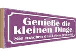 Vianmo Insegna In Legno 10X27 Cm GenießE Die Kleinen Dinge Sie