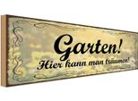 Vianmo Insegna In Legno 10X27 Cm Garten Hier Kann Man TräUmen
