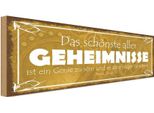 Vianmo Insegna In Legno 10X27 Cm Genie Sein Und Einzige Wissen