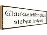 Vianmo Insegna In Legno 10X27 Cm GlüCkssträHnchen Stehen Jedem