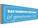 Vianmo Insegna In Legno 10X27 Cm Geschenk Ist Gemeinsame Zeit
