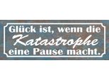 Vianmo Insegna In Legno 10X27 Cm GlüCk Katastrophe Pause Macht