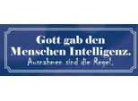 Vianmo Insegna In Legno 10X27 Cm Gott Gab Menschen Intelligenz