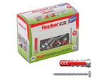 fischer DuoPower 5x25 S PH 2K 535462 Dübel mit Schrauben Ø 5 mm x 25 mm, 50 Stück