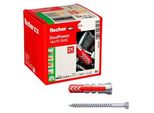 fischer DuoPower 14x70 S 538259 Dübel mit Schrauben Ø 12 mm x 60 mm, 8 Stück