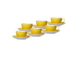 Ritzenhoff & Breker Kaffeetassen Mit Untertassen Doppio 200 Ml 6Er Set