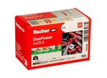 fischer DuoPower 5x25 S 2K 535458 Dübel mit Schrauben Ø 5 mm x 25 mm, 50 Stück